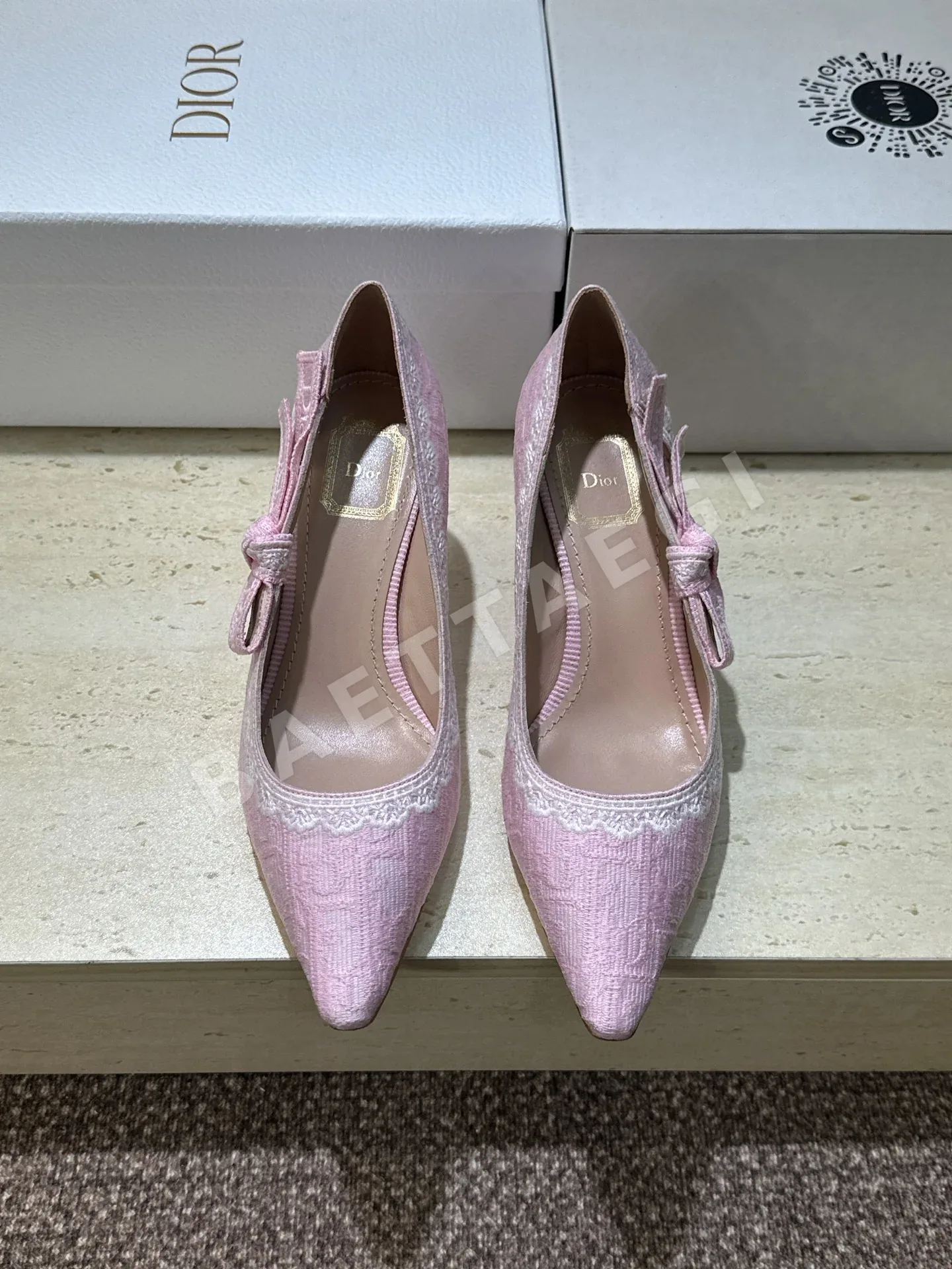 디올 덴털 젤리 컬러 하이힐 98707