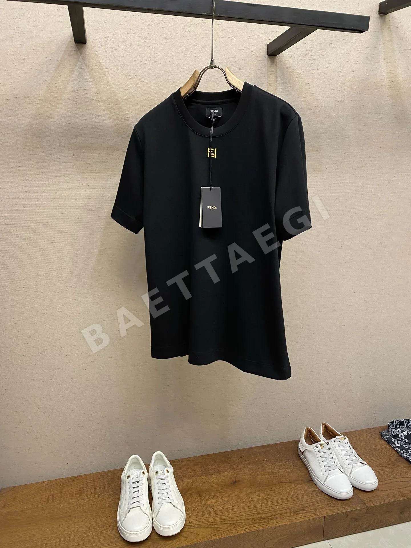 펜디 남성 코튼 반팔 티셔츠