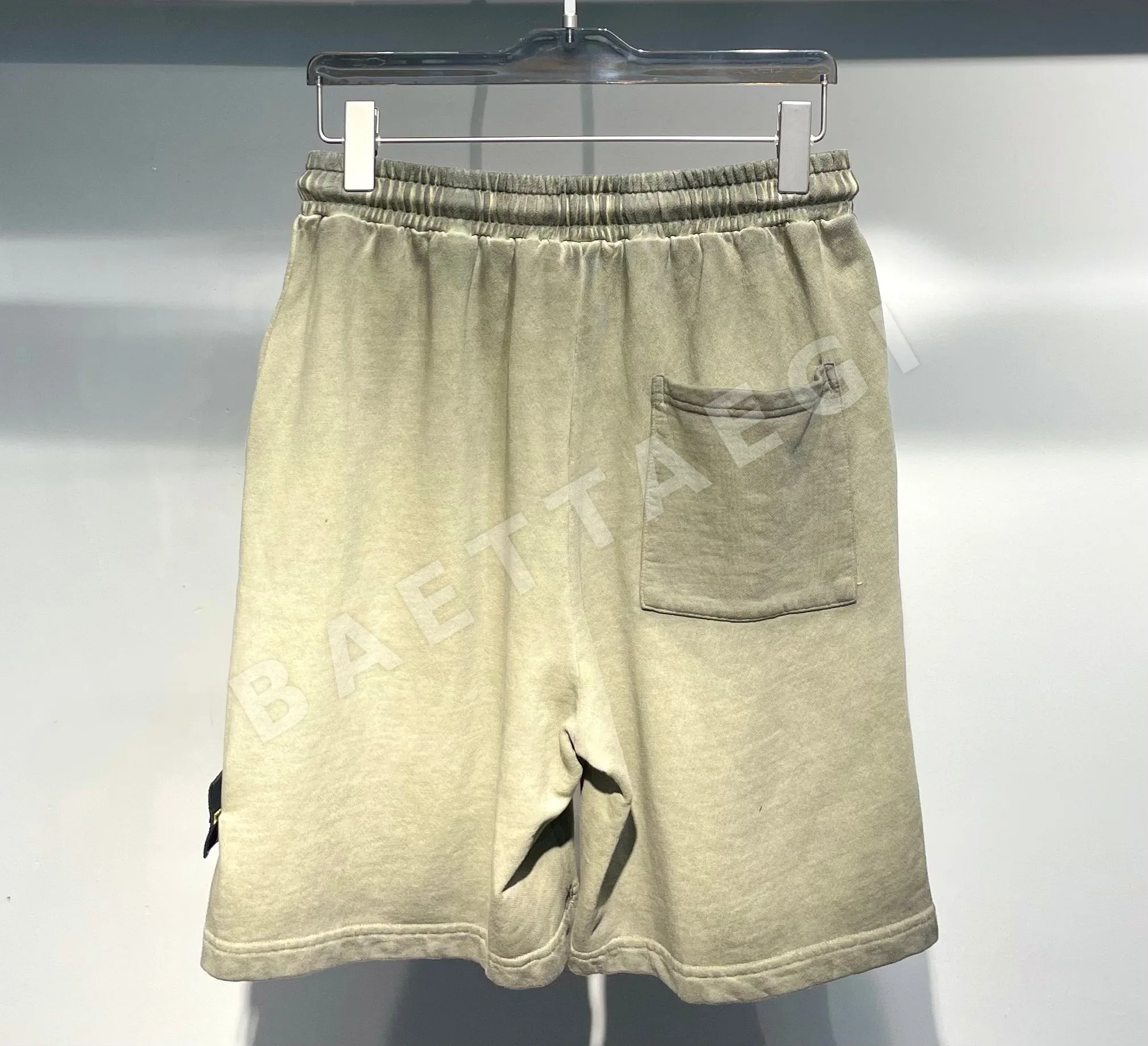 스톤아일랜드 워시드 빈티지 가공 남성 반바지 상세 이미지 3