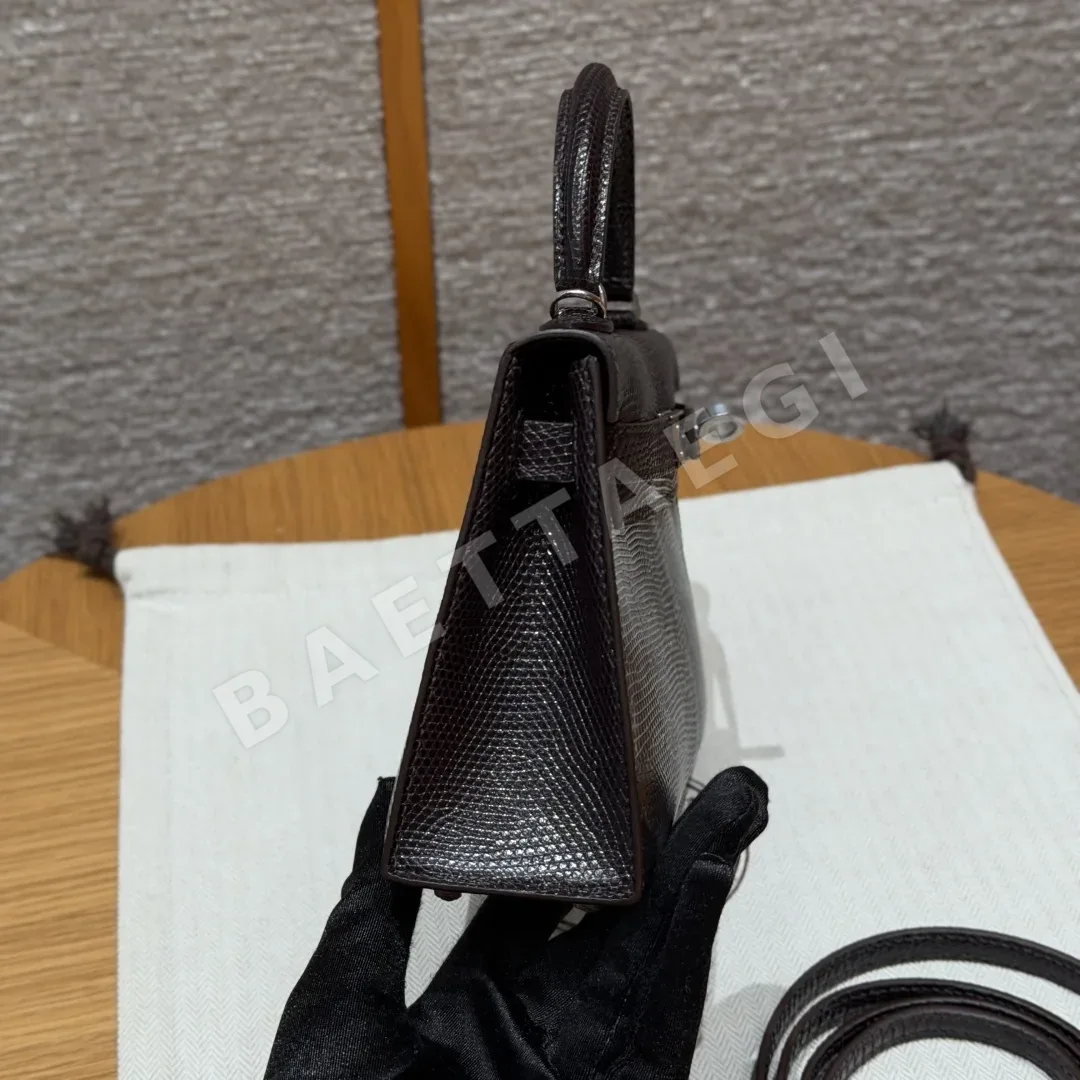 에르메스 켈리 미니 2 도마뱀 가죽 가방 상세 이미지 3