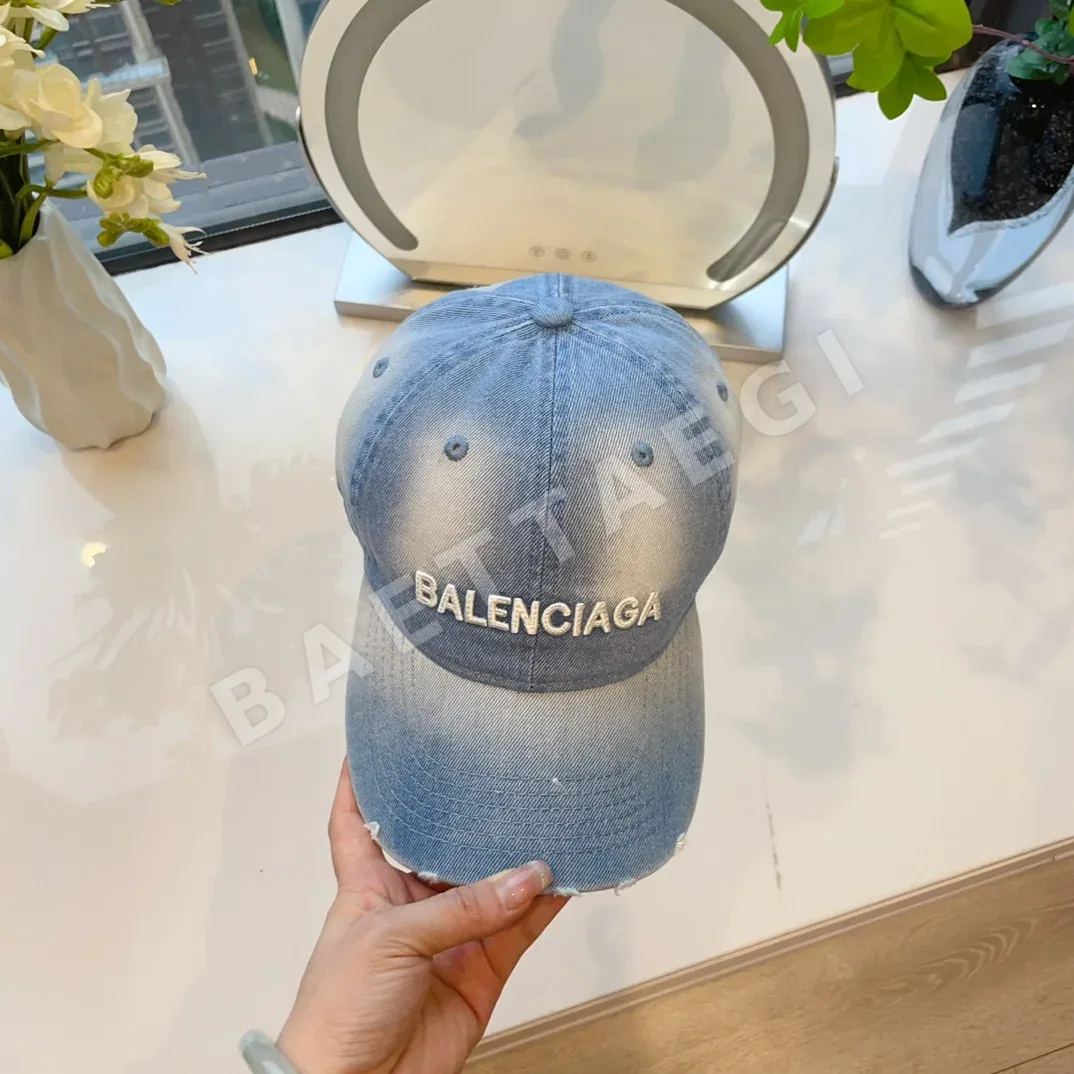 발렌시아가 데님 베이스볼 캡 상세 이미지 2