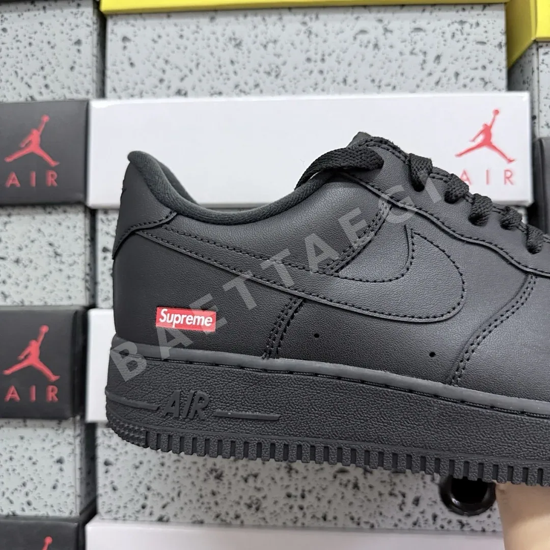나이키 [GX] 에어 포스 1 로우 CU9225-001 201332 Nike Air Force 1 Low Supreme Black Sup 상세 이미지 7