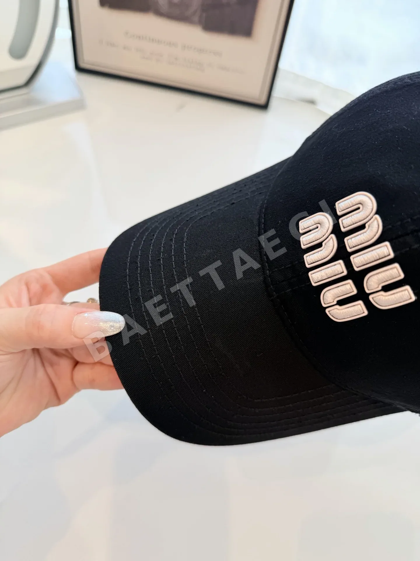 미우미우 모자 80791 Miu Miu Cap 상세 이미지 3