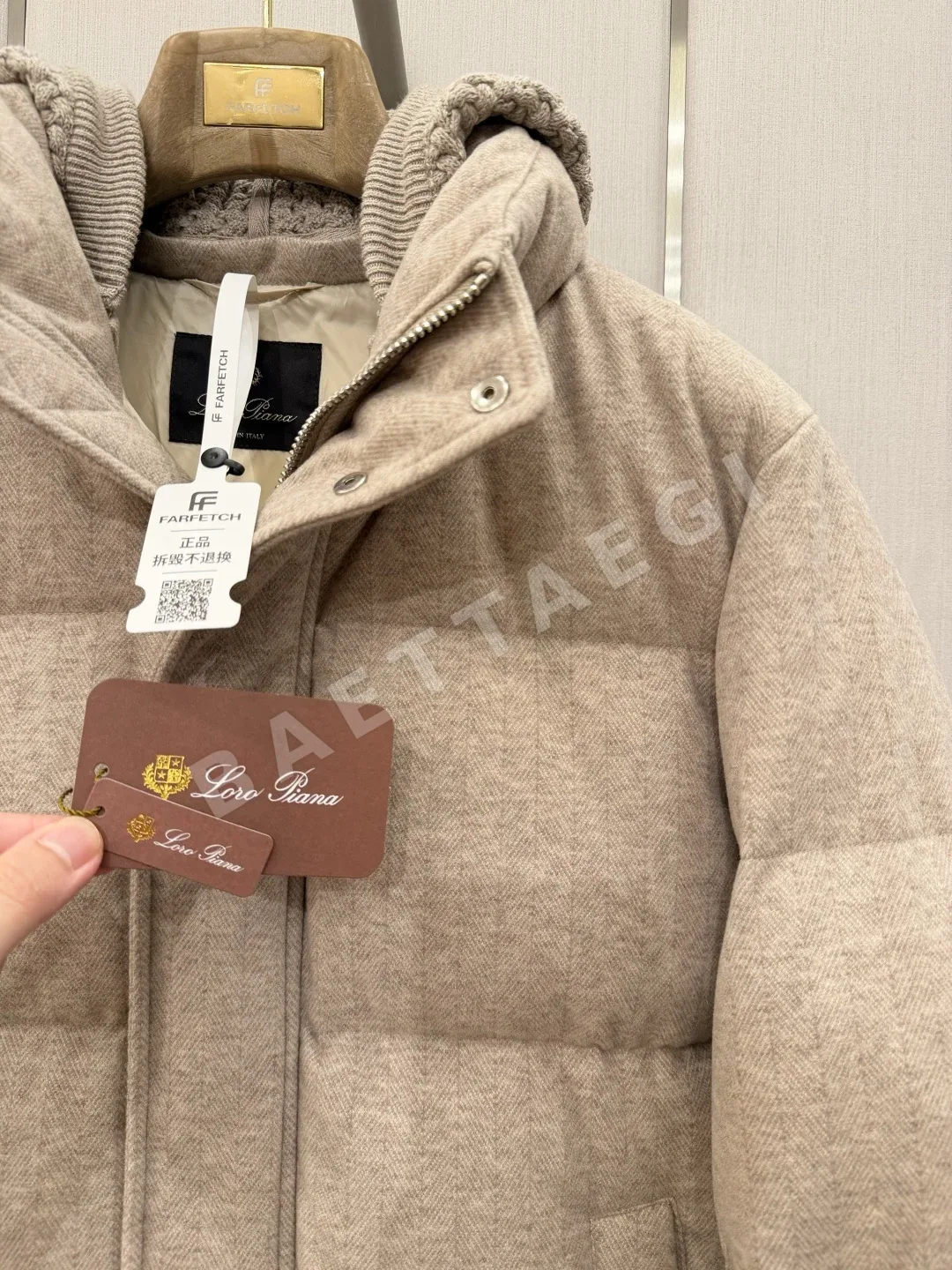 로로피아나 울 후드 남성 다운 패딩 상세 이미지 7