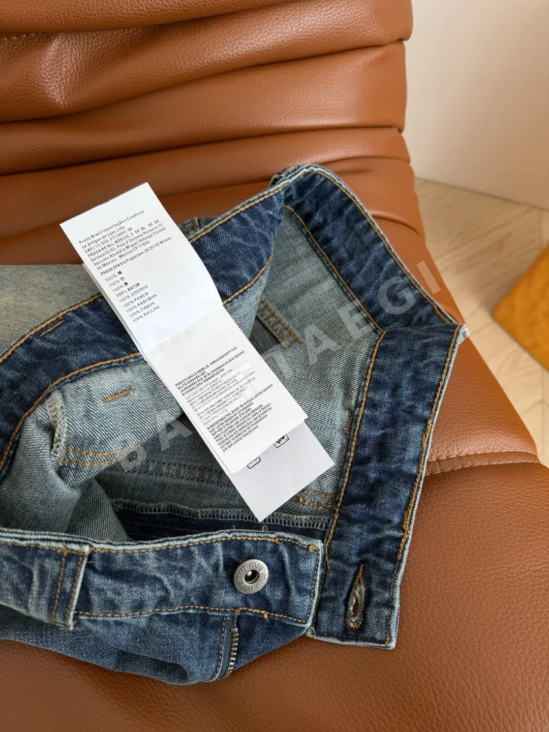 미우미우 레트로 워크웨어 여성 청바지 상세 이미지 9
