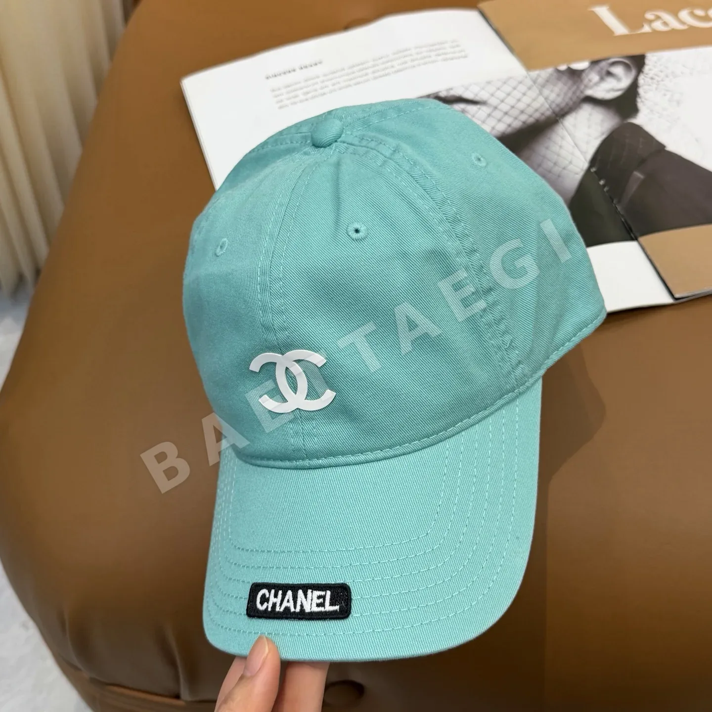 샤넬 심플 로고 베이스볼 모자 상세 이미지 2