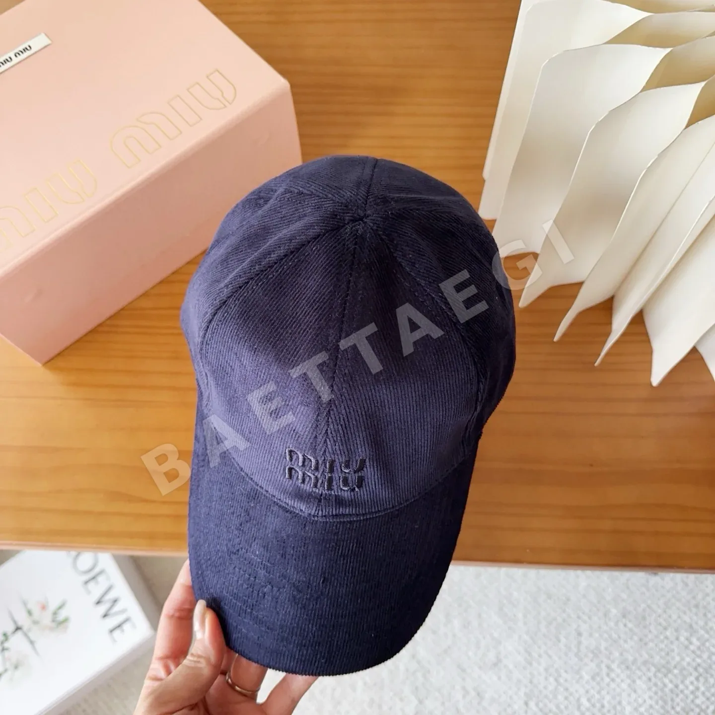 미우미우 코듀로이 야구모자 상세 이미지 5
