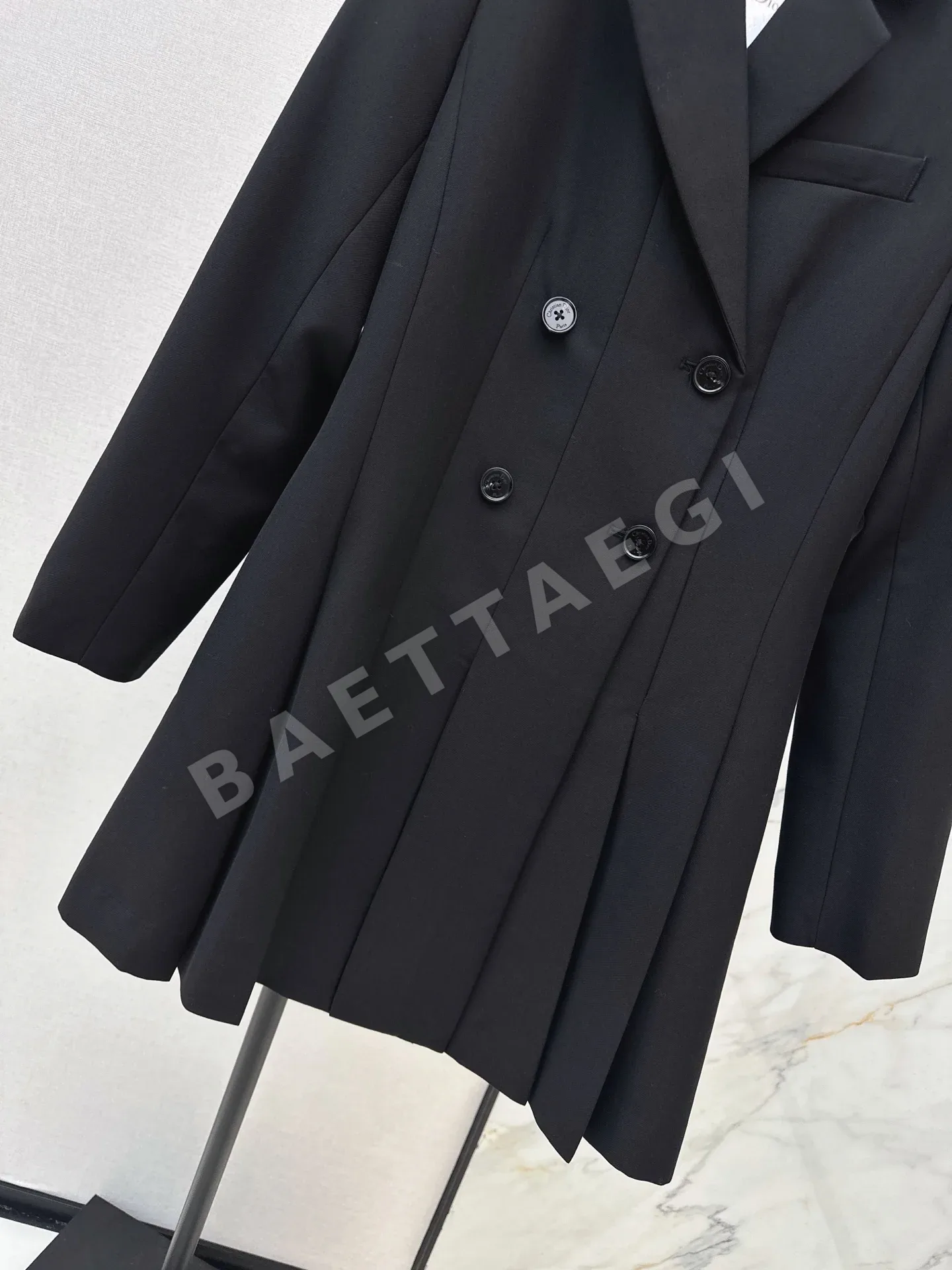 디올 플리츠 더블브레스트 여성 자켓 상세 이미지 8