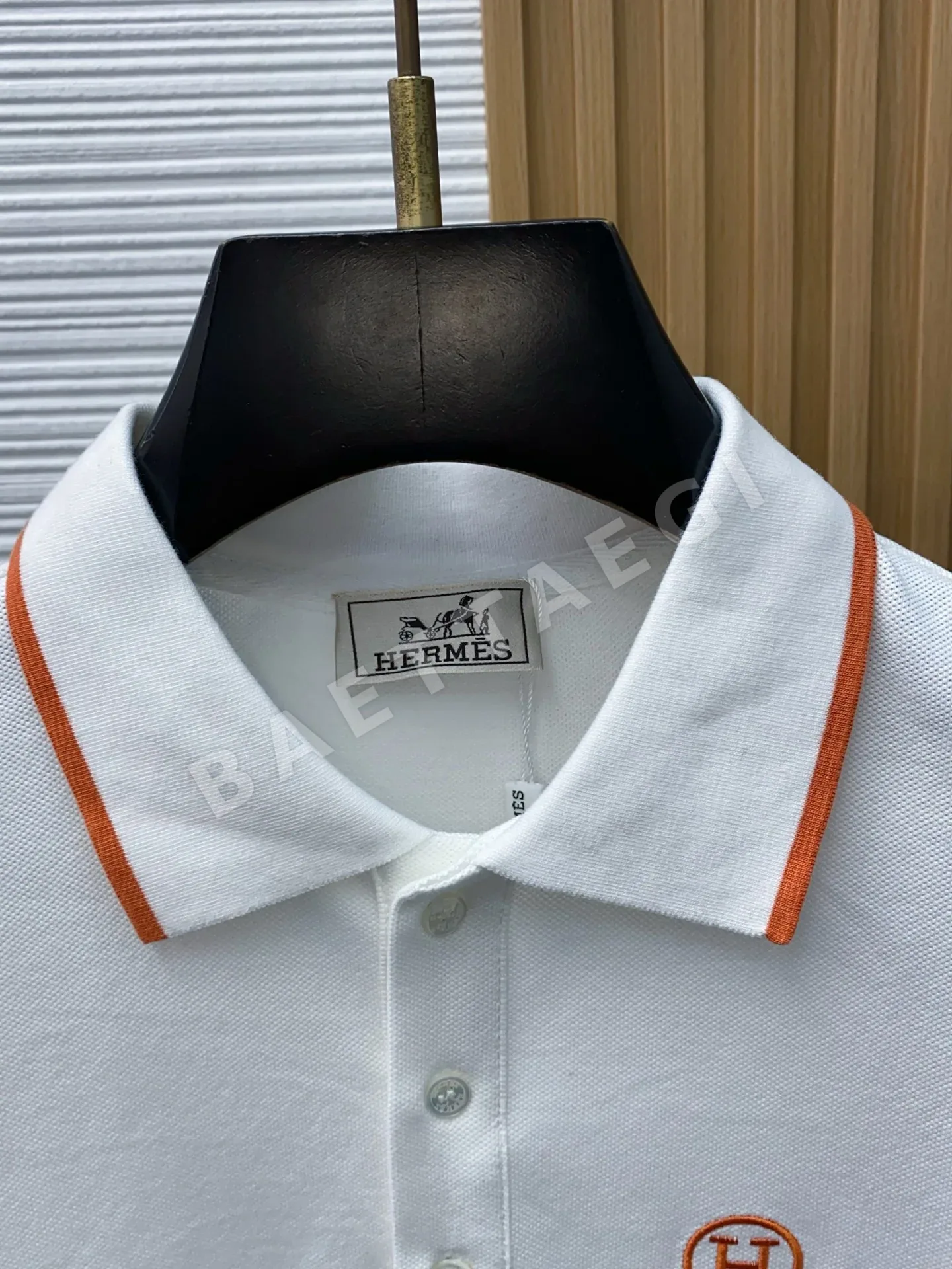 에르메스 시저카라 반팔 티셔츠 상세 이미지 3