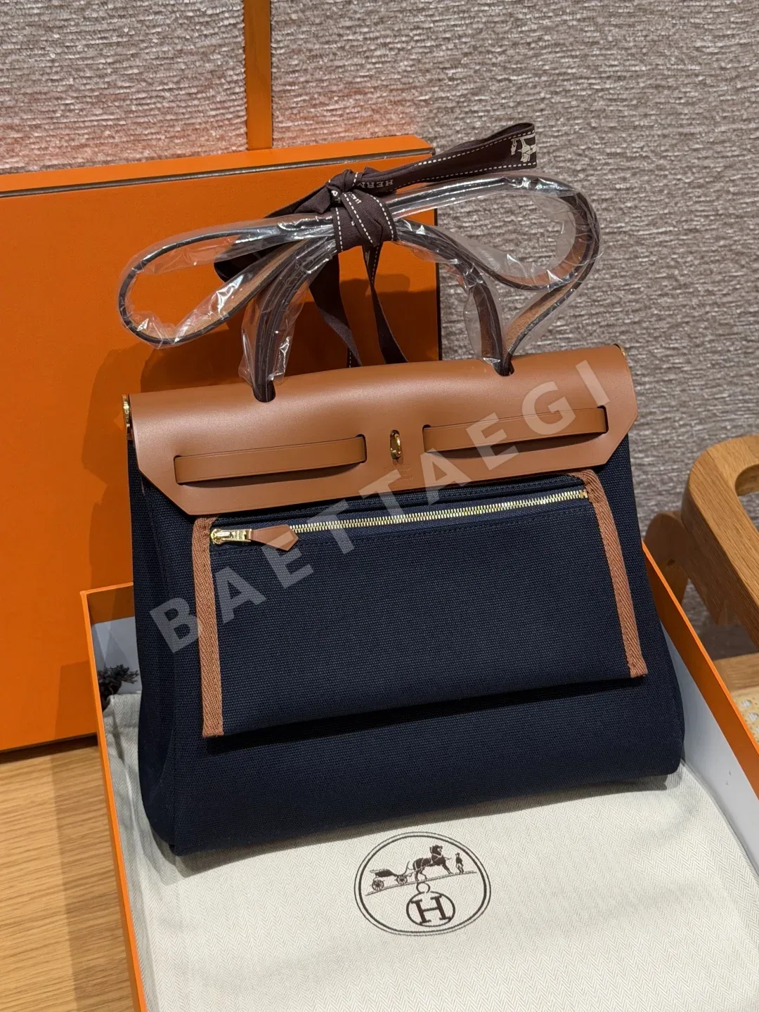 에르메스 하버백 캔버스 가방 상세 이미지 2