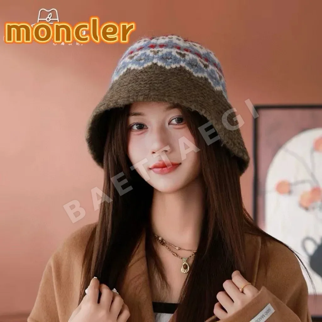 몽클레르 울 혼방 페어아일 피셔맨 햇 모자 186862