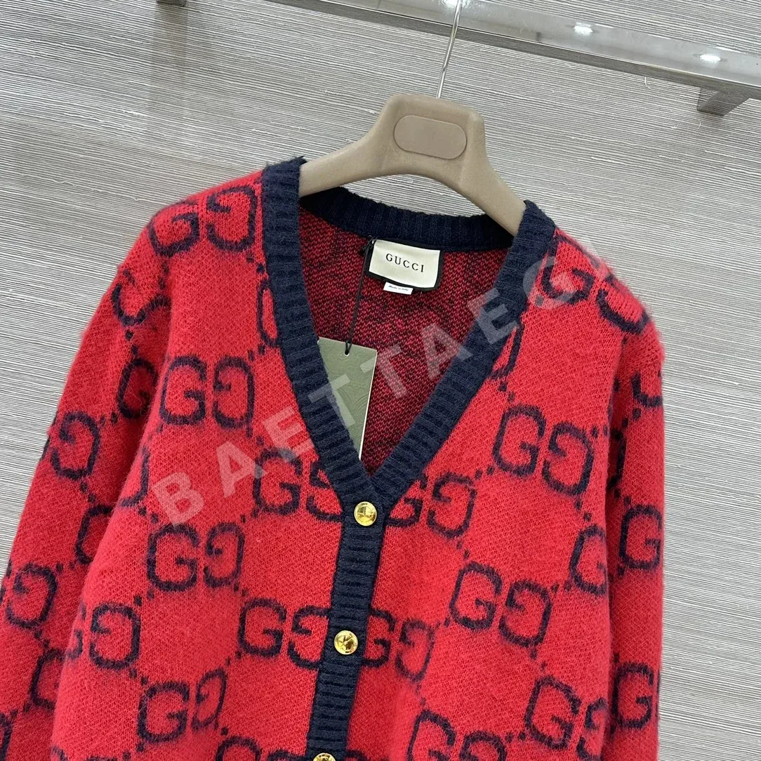 구찌 레트로 자카드 GG 모헤어 가디건 상세 이미지 2