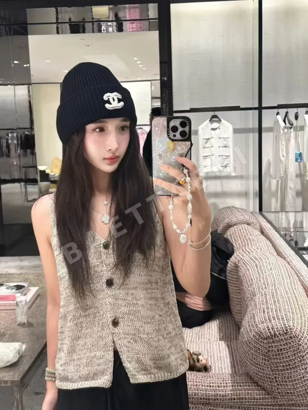 샤넬 비니 모자 상세 이미지 2