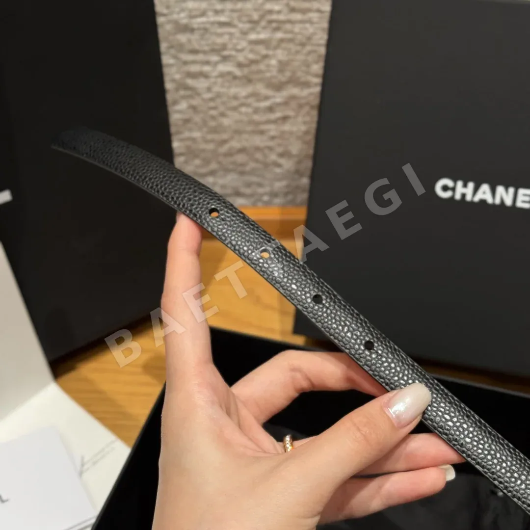 샤넬 슬림 양면 카프스킨 벨트 상세 이미지 8