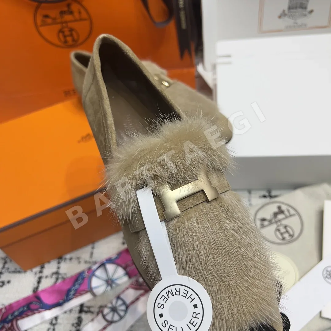 에르메스 파리 밍크 퍼 로퍼 상세 이미지 8