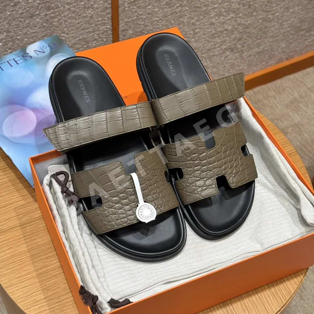 에르메스 시프레 샌들 그레이 악어가죽 상세 이미지 2