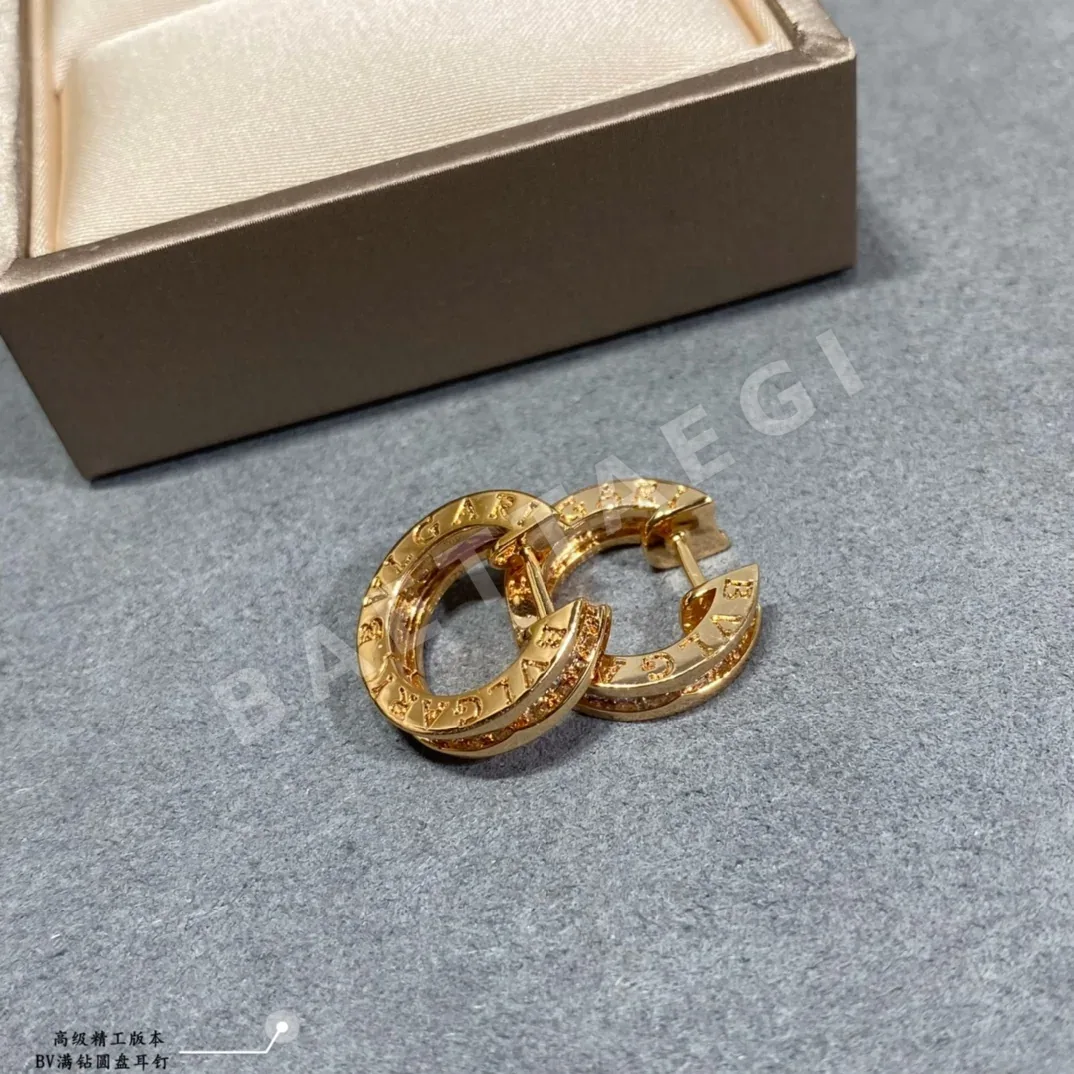 불가리 18K 골드 다이아몬드 귀걸이 상세 이미지 8