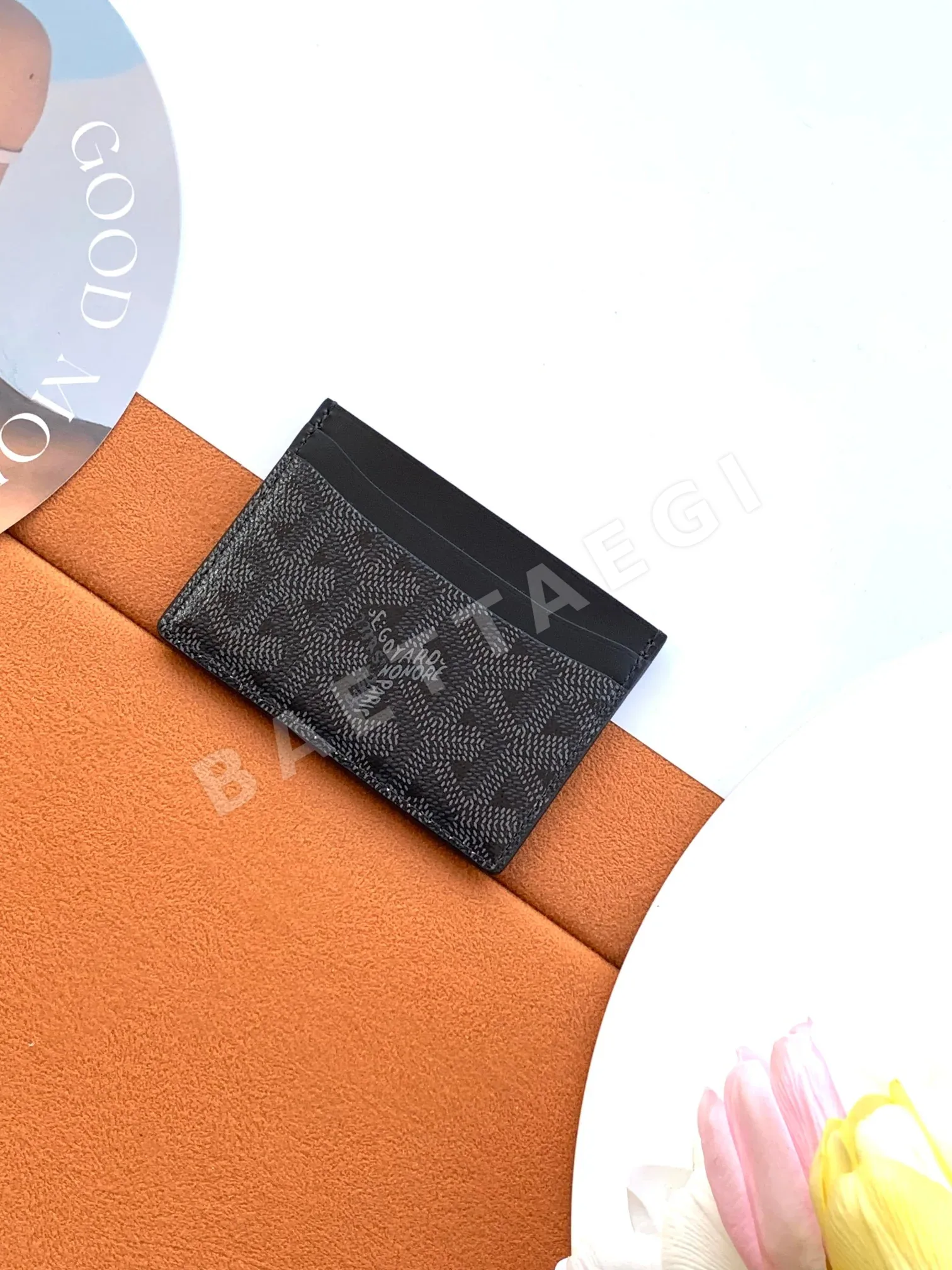 고야드 생술피스 카드 지갑 블랙 22700