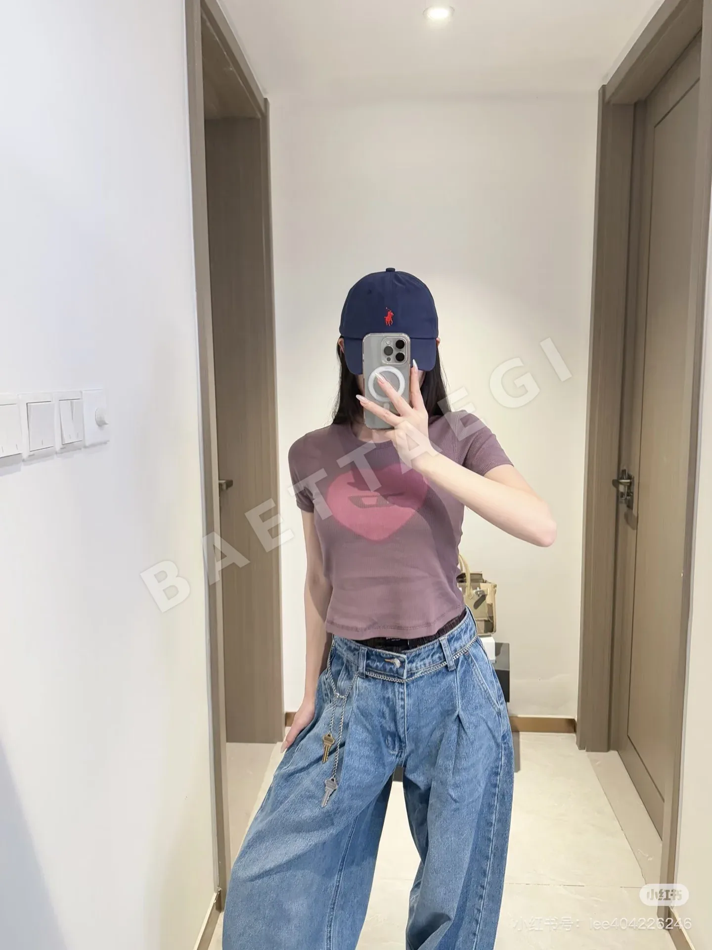 디젤 여성 크루넥 반팔 티셔츠 상세 이미지 4