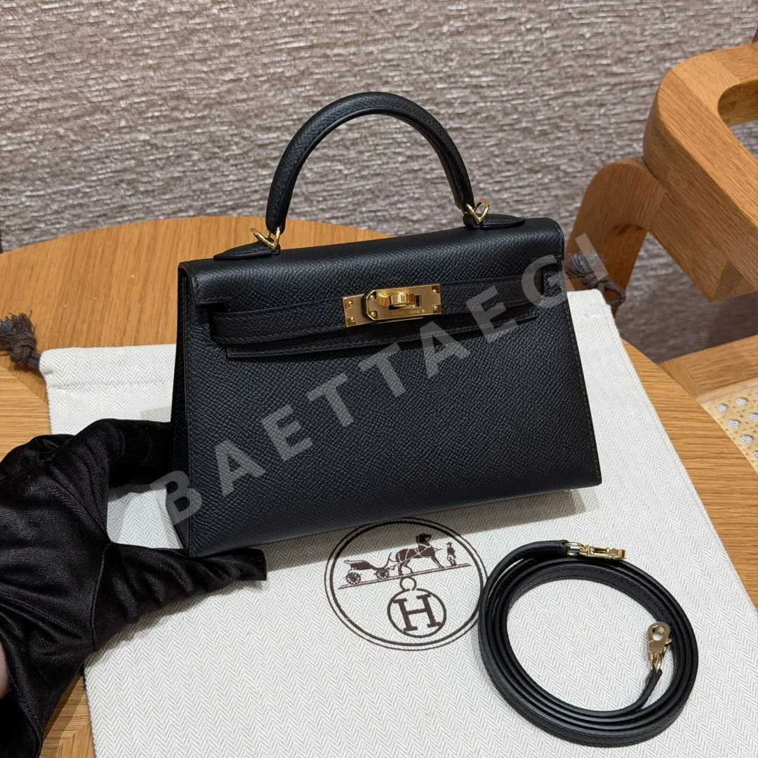 에르메스 미니 켈리 2 블랙 가방 164254