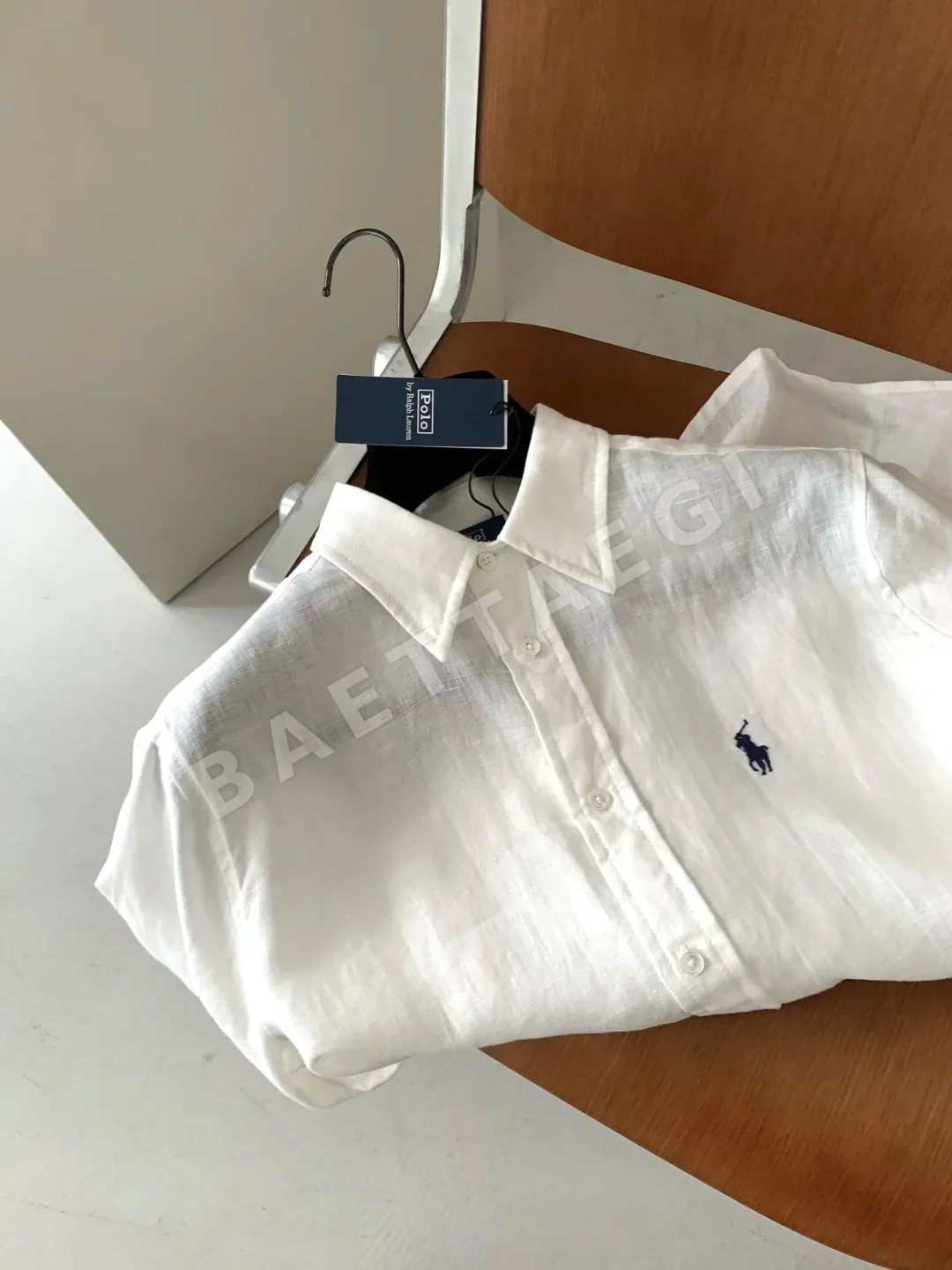폴로 린넨 버튼다운 여성 셔츠 상세 이미지 6