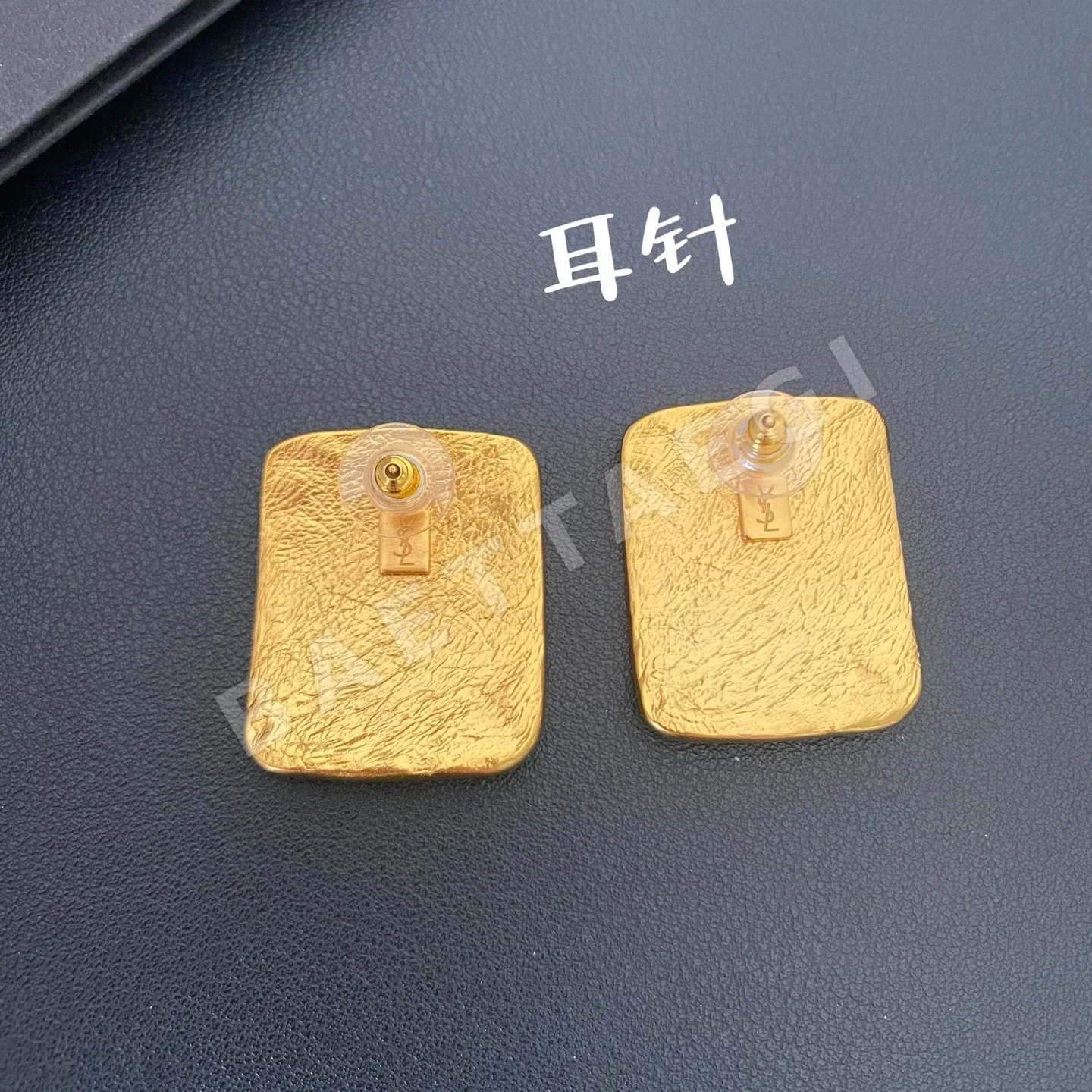 생로랑 빈티지 기하학 정사각 귀걸이 상세 이미지 9