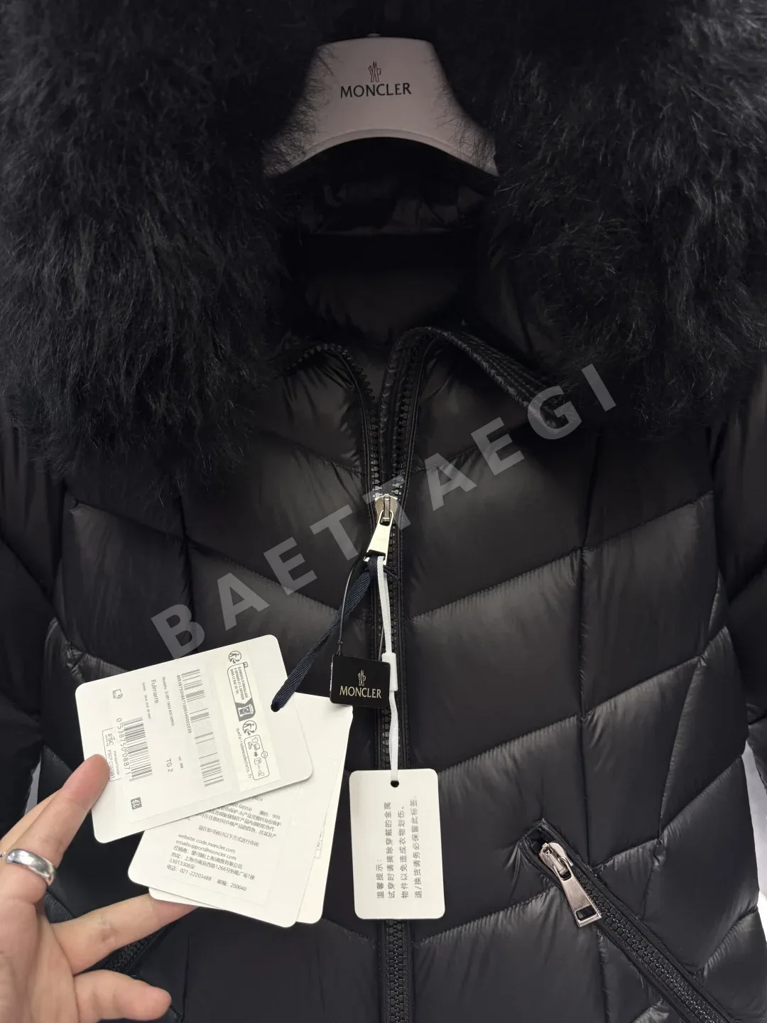 몽클레르 풀마러스 롱 다운 패딩 상세 이미지 5