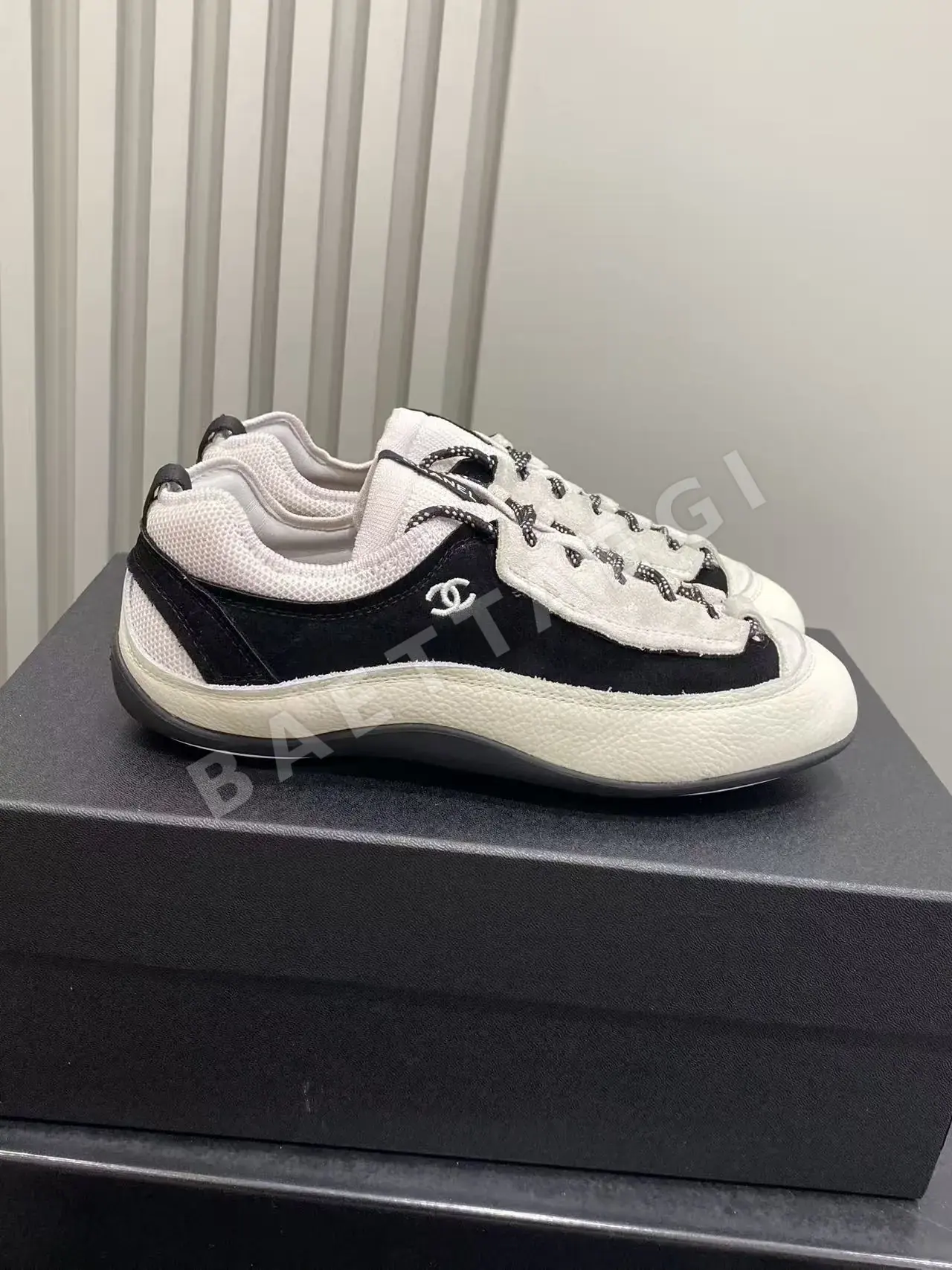 샤넬 컬러 블록 베이스볼화 신발 132667
