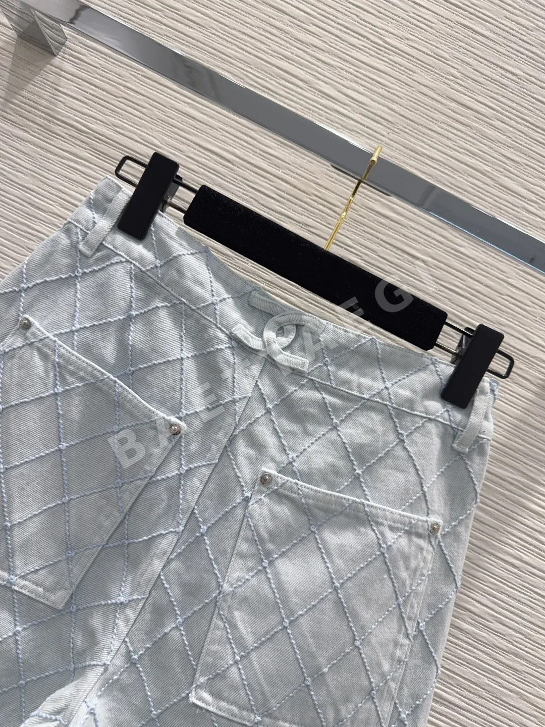 샤넬 데님 미들 길이 반바지 상세 이미지 8