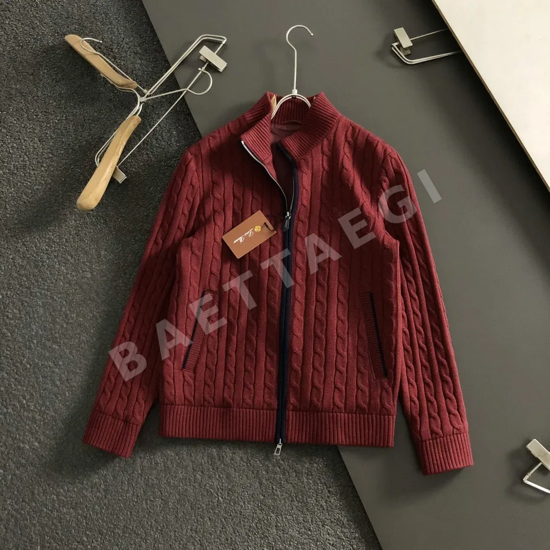 버버리 케이블 니트 울 혼방 남성 자켓 상세 이미지 5