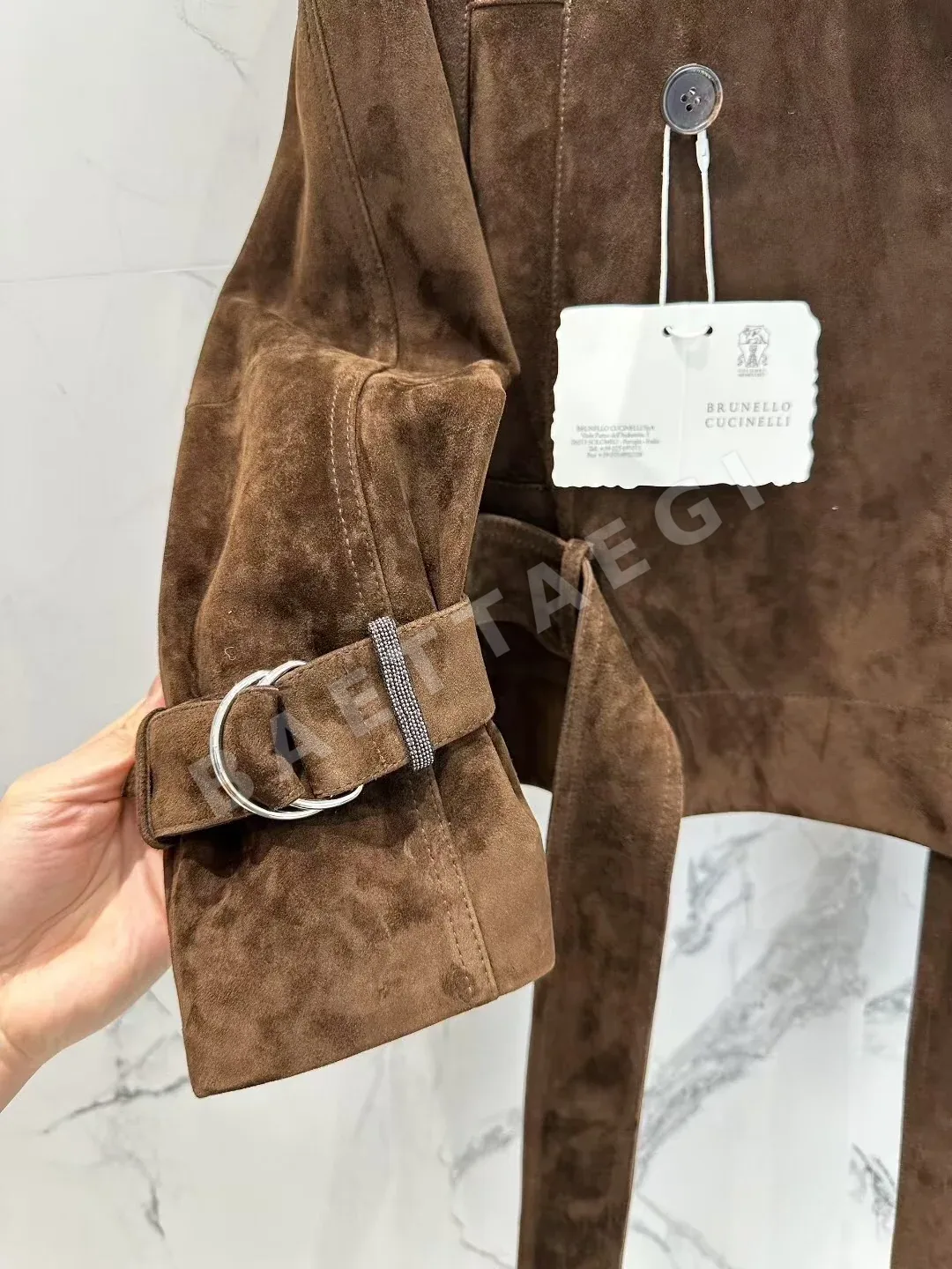브루넬로쿠치넬리 스웨이드 양가죽 여성 자켓 상세 이미지 7