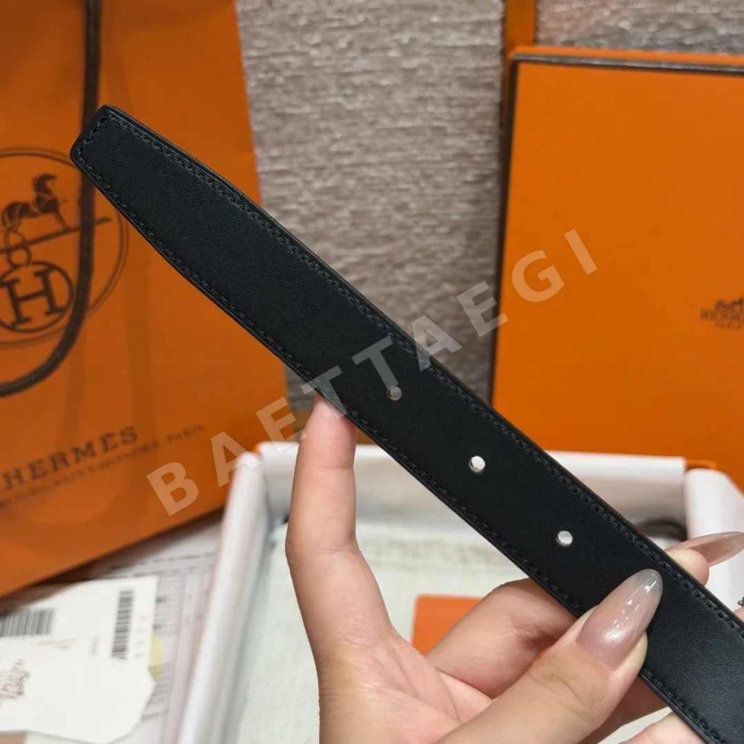 에르메스 미니 콘스탄스 H 버클 양면 가죽 벨트 상세 이미지 8
