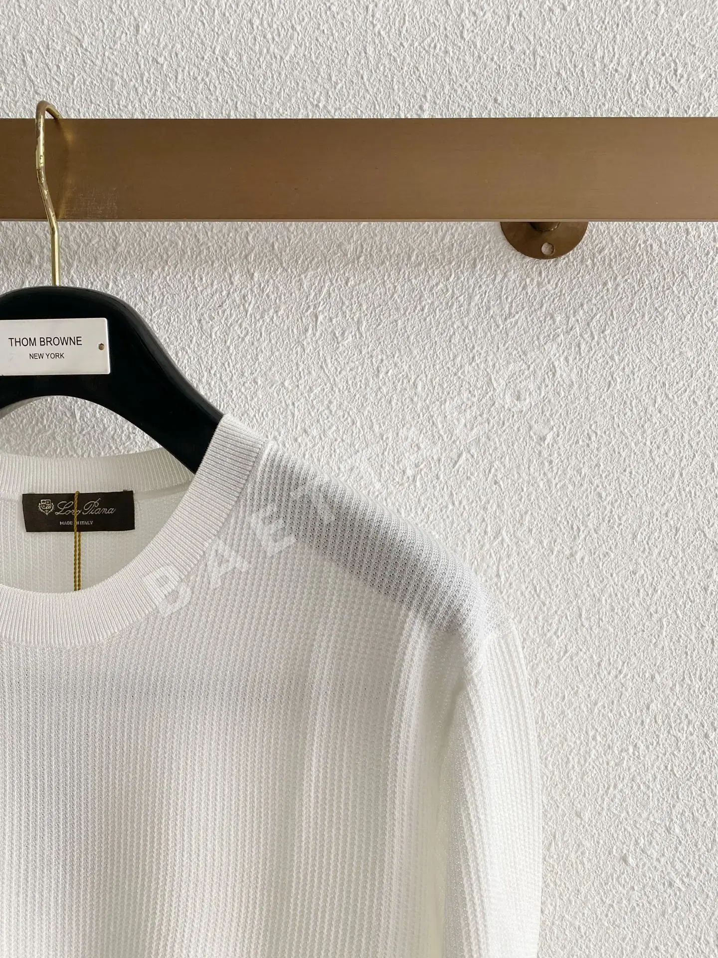 로로피아나 남성 린넨 반팔 티셔츠 상세 이미지 3