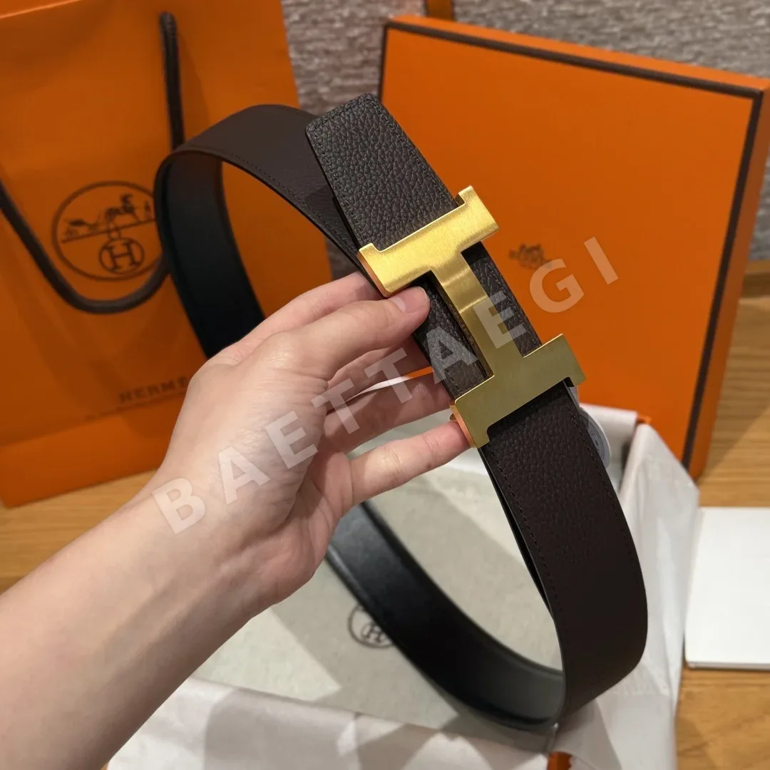 에르메스 리버시블 메탈 버클 벨트 상세 이미지 3