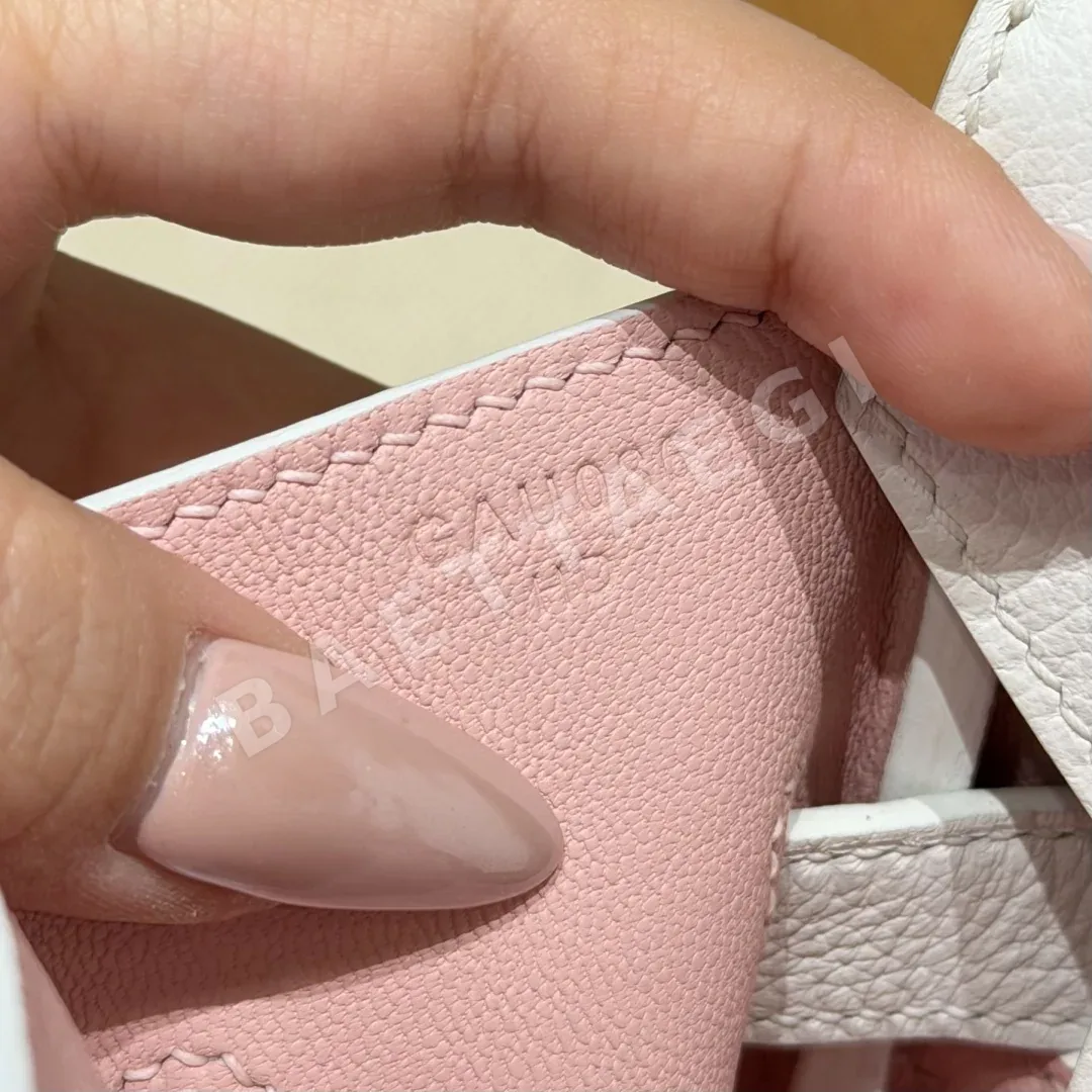 에르메스 버킨 숄더백 화이트&로즈사쿠라 29 CM 상세 이미지 7