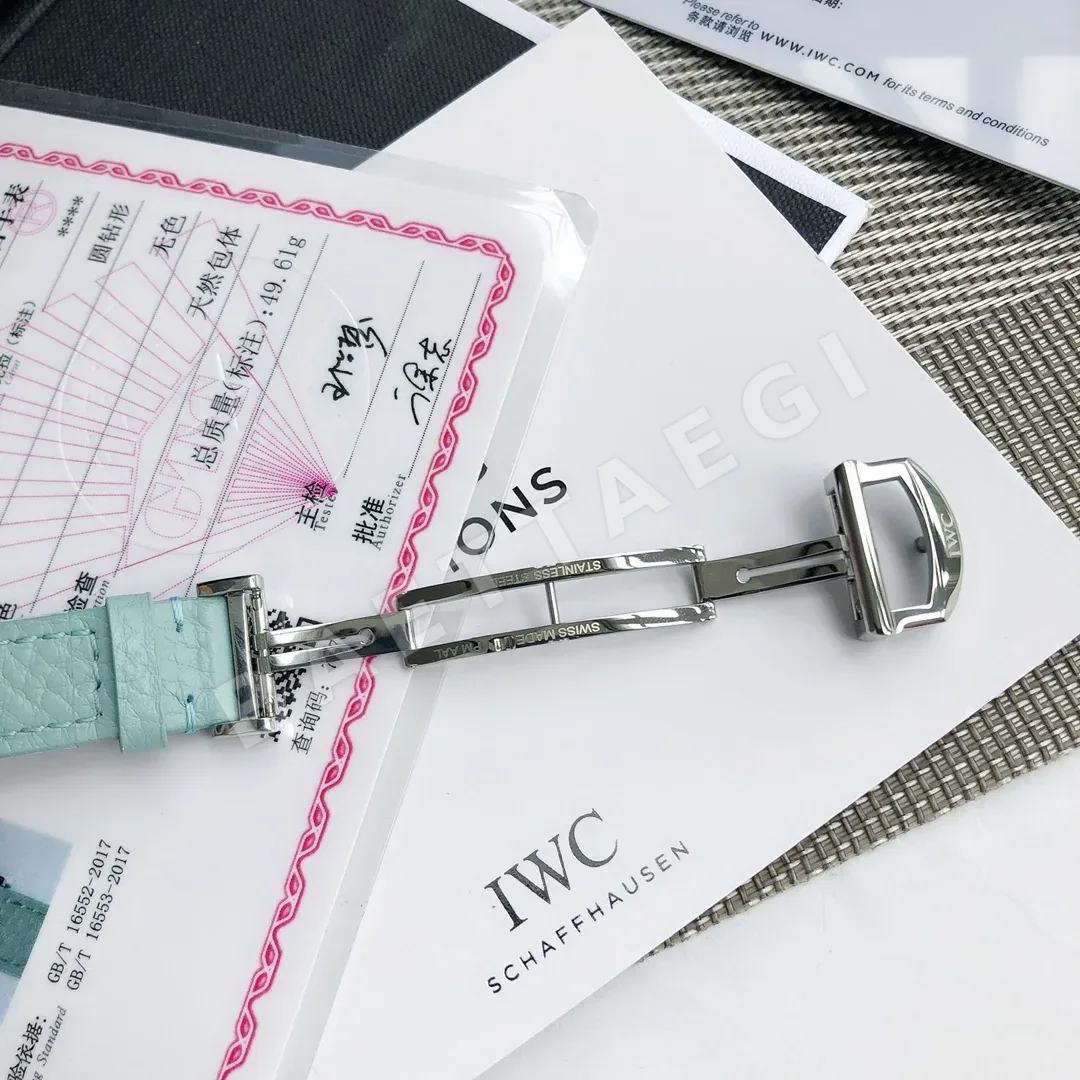 IWC 포트피노 라이트블루 다이얼 여성 시계 상세 이미지 9
