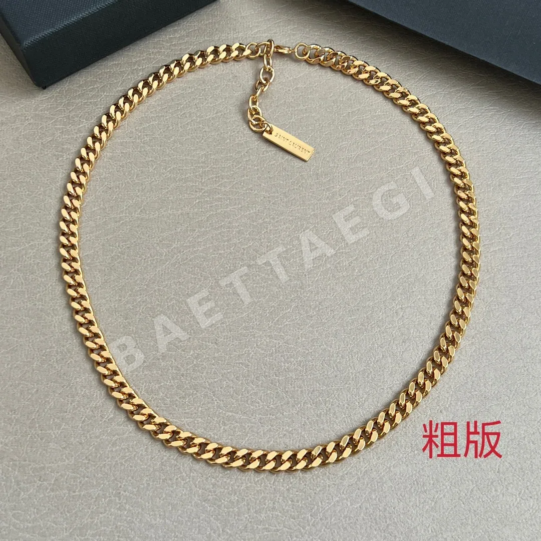 생로랑 YSL 황동 목걸이 상세 이미지 5