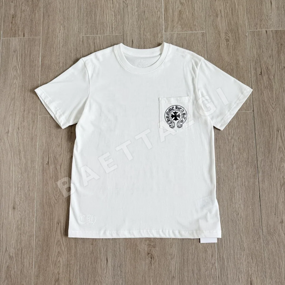 크롬하츠 산스크리트 프린트 남성 반팔 티셔츠 83319